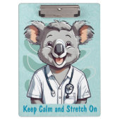Porte-bloc Cadeaux de Cute Koala pour les médecins physiothér (Devant)
