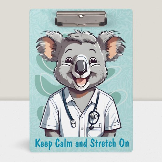 Porte-bloc Cadeaux de Cute Koala pour les médecins physiothér