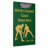 Porte-bloc Cadeaux de lutte d'entraîneur avec vos COULEURS et (Swatch)