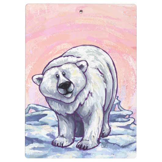 Porte-bloc Cadeaux et accessoires d'ours polaire (Dos)