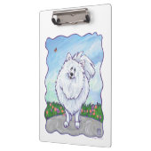 Porte-bloc Cadeaux et accessoires Poméraniens blancs (Gauche)