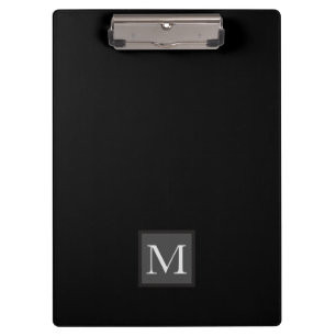 Porte-bloc Cadeaux Personnalisés Jet Black Monogram Pour Lui