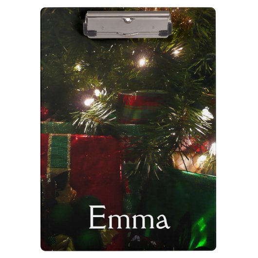 Porte-bloc Cadeaux sous l'arbre Noël (Devant)