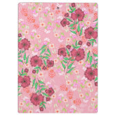 Porte-bloc Caderno Espiral com Flores e joaninhas (Dos)