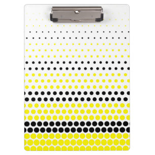 Porte-bloc Cadmium Yellow and Black Polka Dot