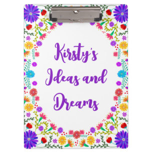 Porte-bloc Cadre Floral mexicain Fiesta coloré