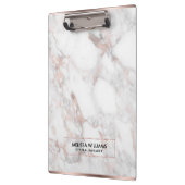 Porte-bloc Cadre frontalier en marbre Faux or rose (Gauche)