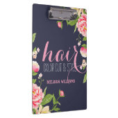 Porte-bloc Cadre rose Sur Fleurs Bleues (Swatch)