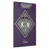 Porte-bloc Caducée personnalisé de RN d'infirmier autorisé (Swatch)