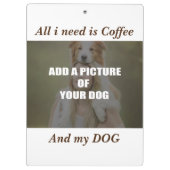 Porte-bloc Café et mon Oreiller de chien (Dos)