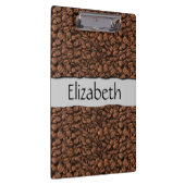 Porte-bloc Café, Fèves de café, Café Arabica, Votre Nom (Swatch)