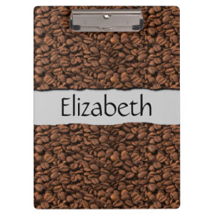 Porte-bloc Café, Fèves de café, Café Arabica, Votre Nom