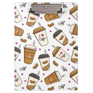 Porte-bloc Cafés, Fèves de café, Amateur de café, Coeurs