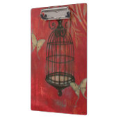Porte-bloc Cage d'oiseaux décorative avec papillons (Gauche)