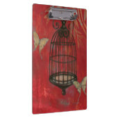 Porte-bloc Cage d'oiseaux décorative avec papillons (Swatch)