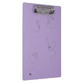 Porte-bloc Cahier de style esquisse violet – Couverture rigid (Swatch)