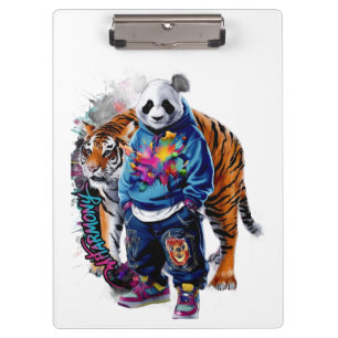 Porte-bloc Cahier graphique ADOM Premium Panda et Tigre Artis