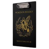 Porte-bloc Cahier Spirale Biologie Bee & ADN Doré (Gauche)