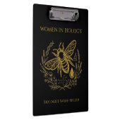Porte-bloc Cahier Spirale Biologie Bee & ADN Doré (Swatch)