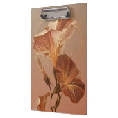 Porte-bloc Calla Lily Botanique Orange Brûlé (Gauche)