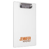 Porte-bloc Calligraphie Elegant Plain Ajouter son propre nom (Swatch)