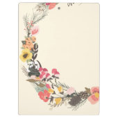 Porte-bloc Calligraphie florale élégante (Dos)