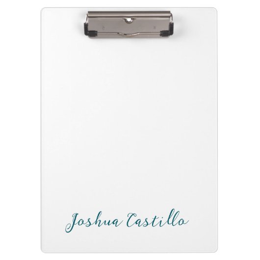 Porte-bloc Calligraphy Simple Plain Professional Name (Devant)