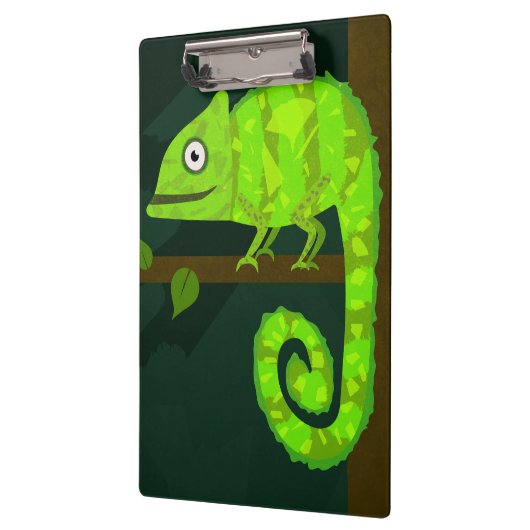 Porte-bloc Caméléon vert mignon (Gauche)