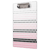 Porte-bloc Cameo Pink et Black Polka Dot (Gauche)