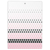 Porte-bloc Cameo Pink et Black Polka Dot (Dos)