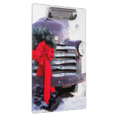 Porte-bloc Camion antique avec couronne de Noël festive (Swatch)