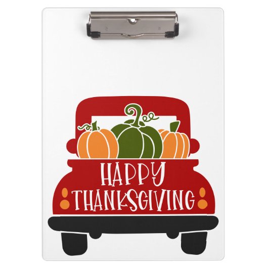 Porte-bloc Camion de Thanksgiving (Devant)