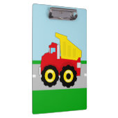 Porte-bloc Camion rouge/jaune de l'enfant à benne basculante (Swatch)