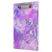 Porte-bloc Camo Abstrait tendance rose violet bleu (Gauche)