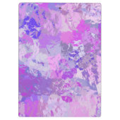 Porte-bloc Camo Abstrait tendance rose violet bleu (Dos)