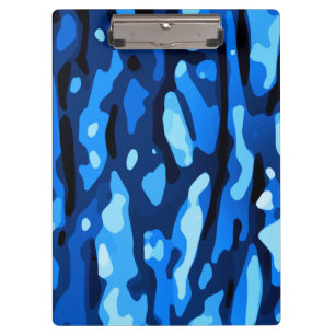 Porte-bloc Camo bleu Abstrait Motif