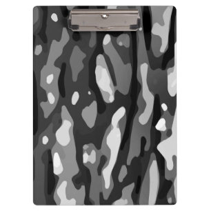 Porte-bloc Camo noir blanc gris Motif Abstrait