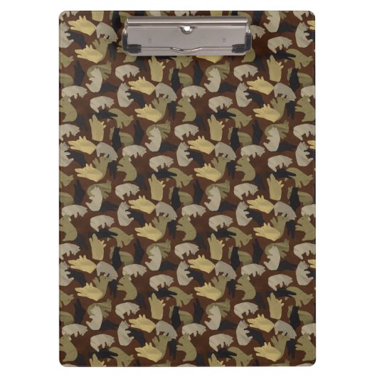 Porte-bloc Camouflage animal Silhouette Brown (Devant)