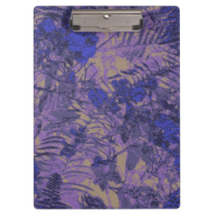 Porte-bloc Camouflage contre la fleur bleue