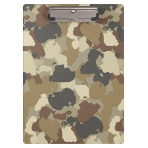 Porte-bloc Camouflage Militaire Tons Terre Bruns