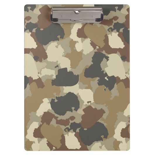 Porte-bloc Camouflage Militaire Tons Terre Bruns (Devant)