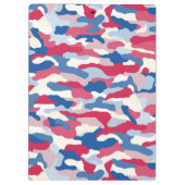 Porte-bloc Camouflage rouge blanc et bleu (Dos)