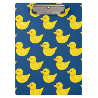 Porte-bloc Canard en caoutchouc bleu et jaune, canard