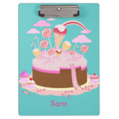 Porte-bloc Candy and chocolate cake for birthday party (Devant)