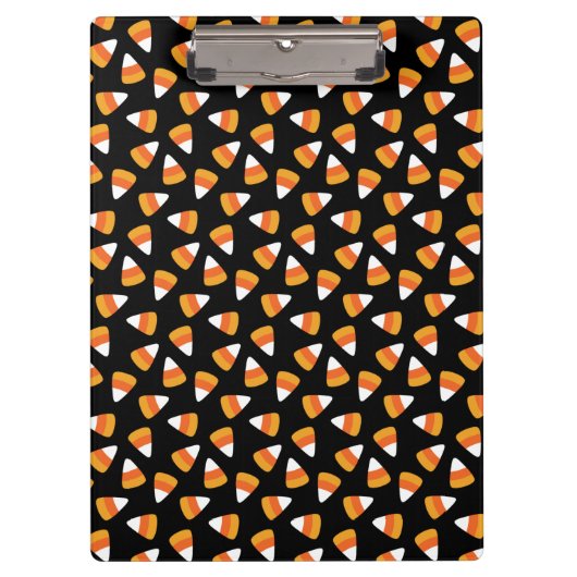 Porte-bloc Candy Corn Halloween noir et orange (Devant)