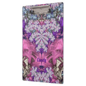 Porte-bloc CANDY ~ FLORAL! ~ Rose violet blanc et bleu ~ (Gauche)