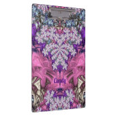 Porte-bloc CANDY ~ FLORAL! ~ Rose violet blanc et bleu ~ (Swatch)