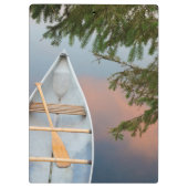 Porte-bloc Canot sur le lac au coucher du soleil, Canada (Dos)