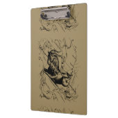 Porte-bloc Capricorne Constellation Hevelius 1690 sur Taupe (Gauche)