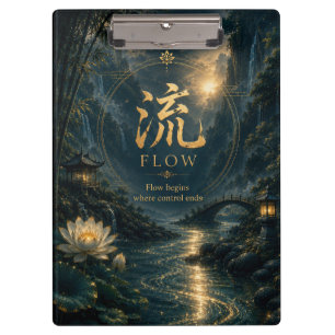 Porte-bloc Caractère chinois 流 Flow (Liú)